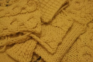 cable knit swatches