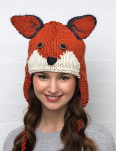 Another one we featured in Knit Now - Vanessa Mooncie's fab fox hat from her animal hats book.